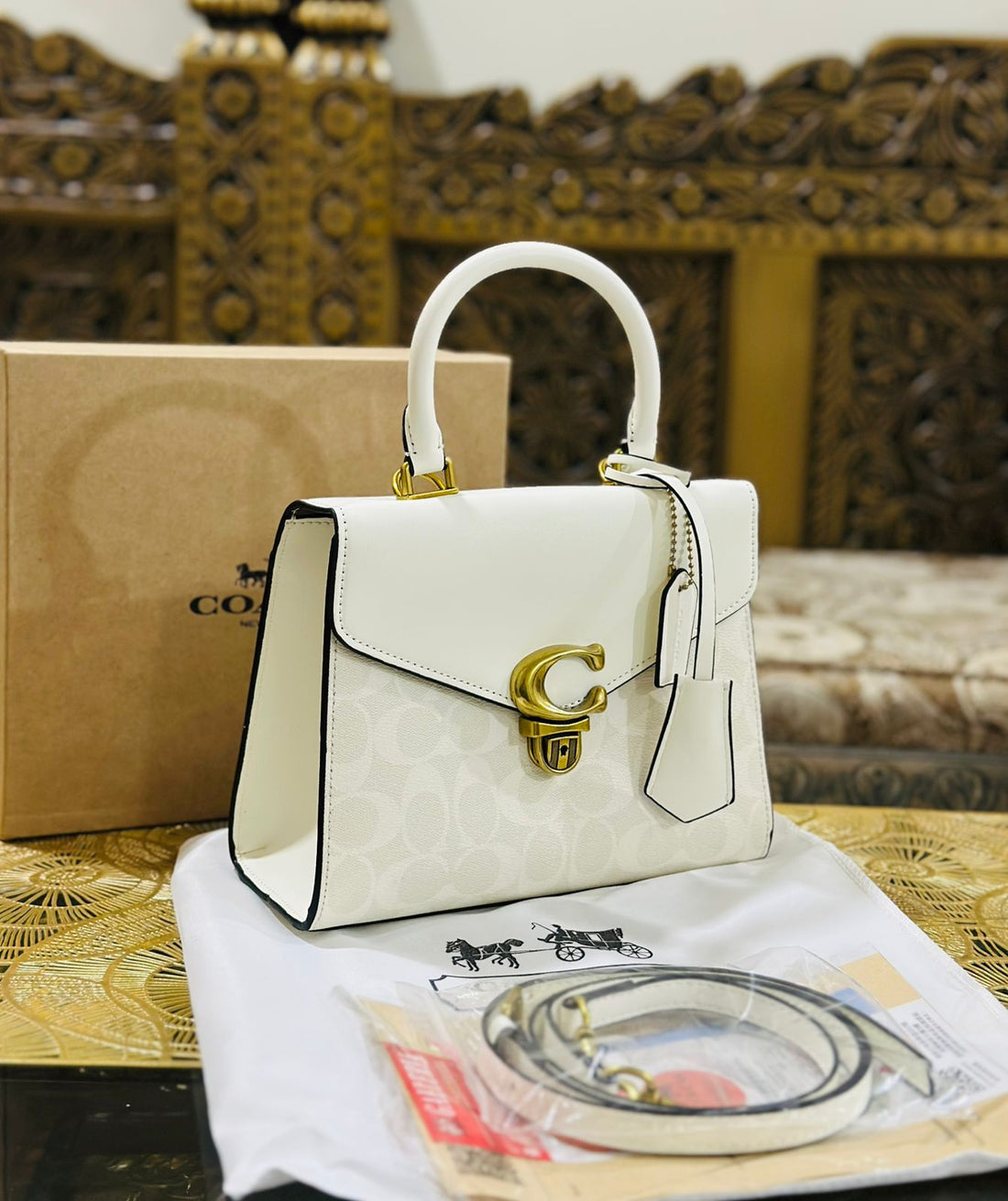 Coach ‘Sammy’ Top Handle Bag in Canvas