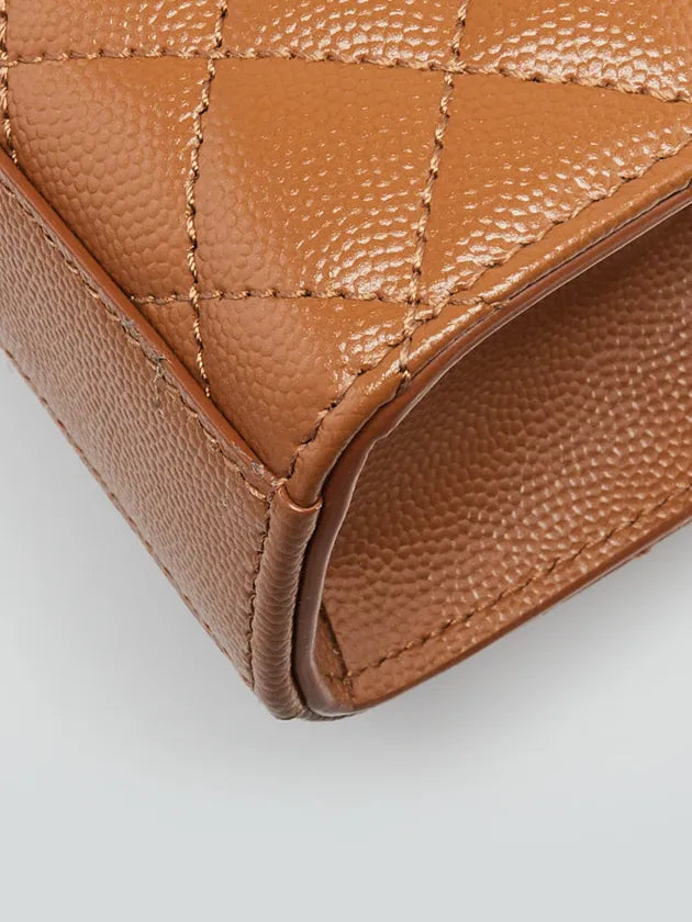 Saint Laurent Chevron TriQuilted Grained Leather Envelope Crossbody Bag