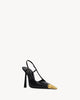 YSL JEANNE slingback pumps in smooth leather