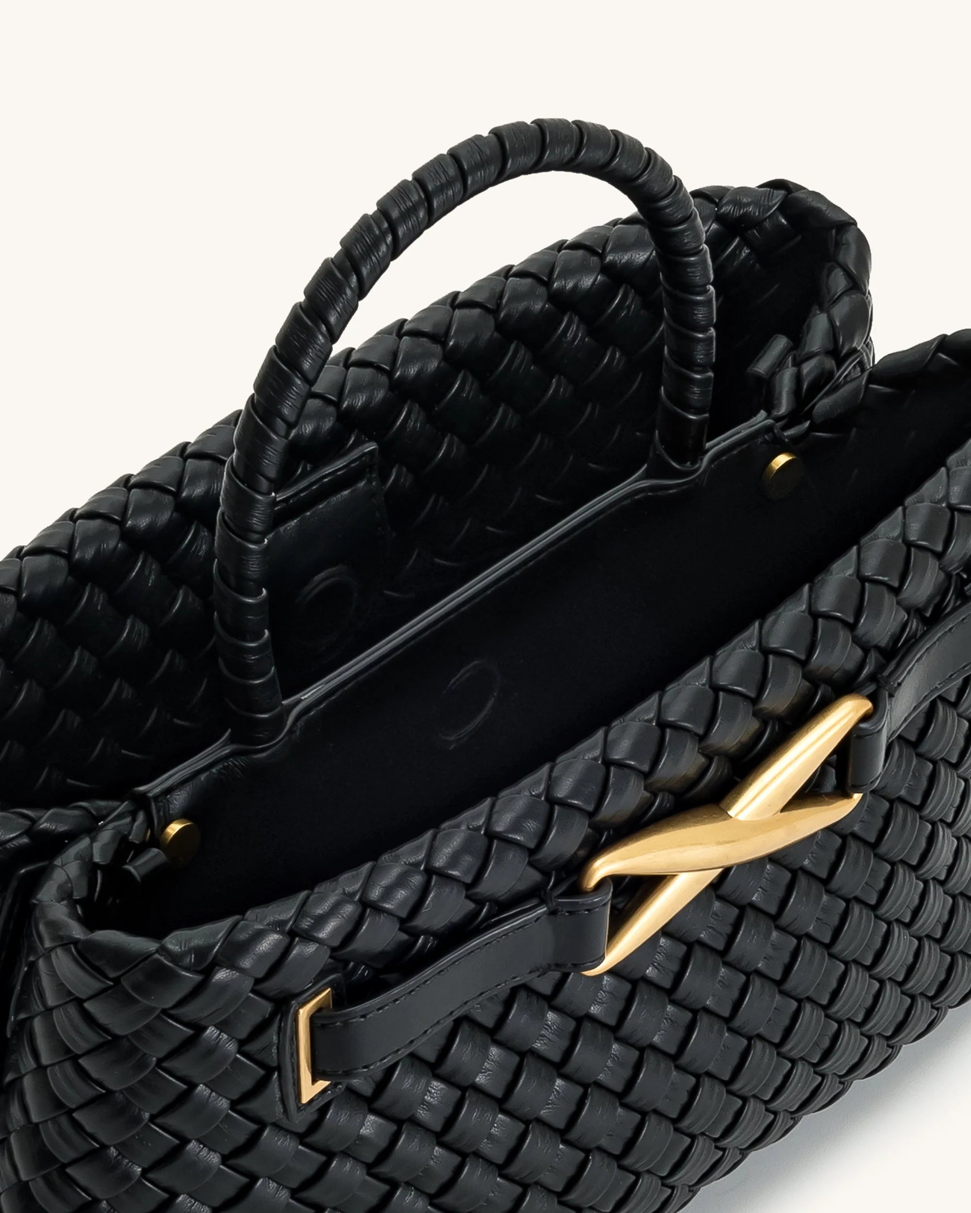 JW PEI Elora Woven Tote Bag - Black
