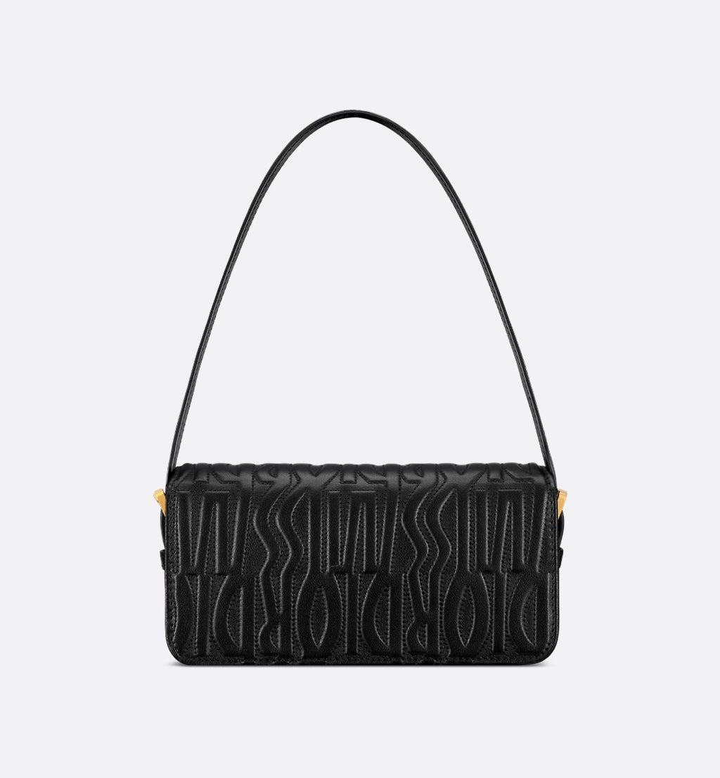 Christian Dior Flap Bag Black Quilted Miss Dior Allover Calfskin