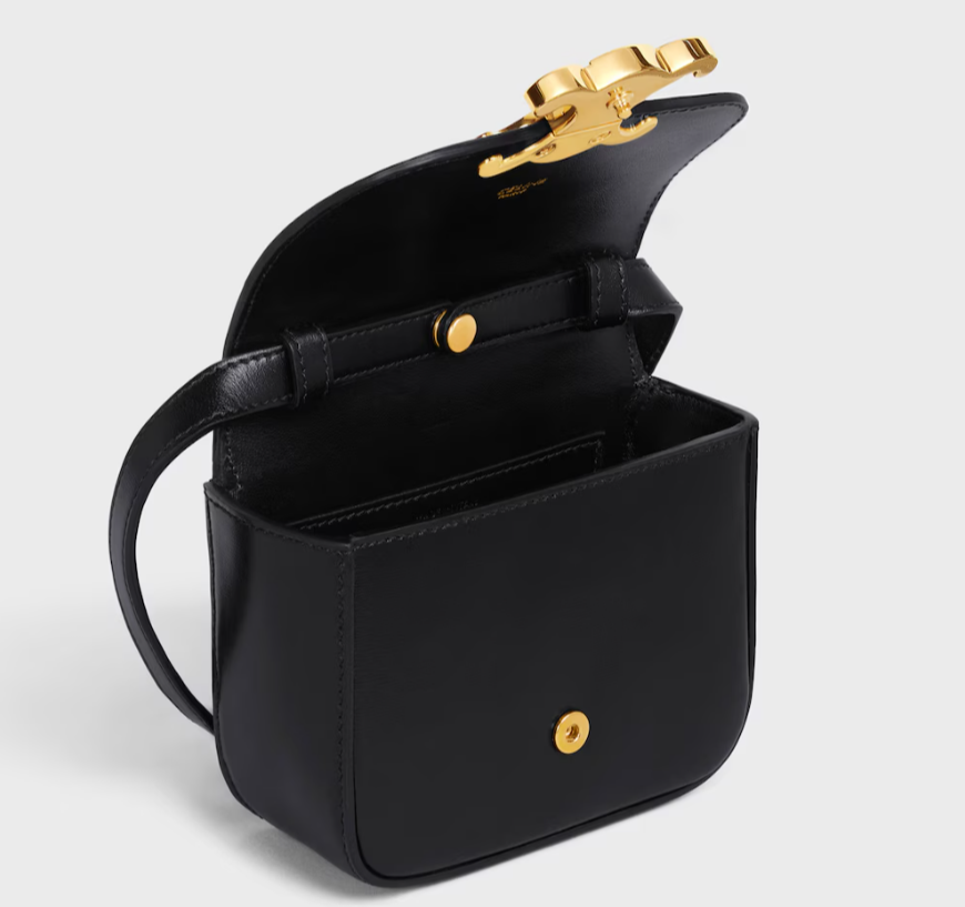 Celine MINI CLAUDE IN Shiny calfskin