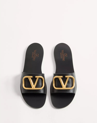 Valentino Garavani Grainy Cowhide Sandals hover