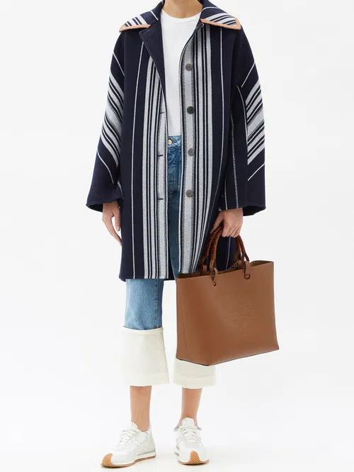 LOEWE Anagram-Debossed Leather Tote Bag