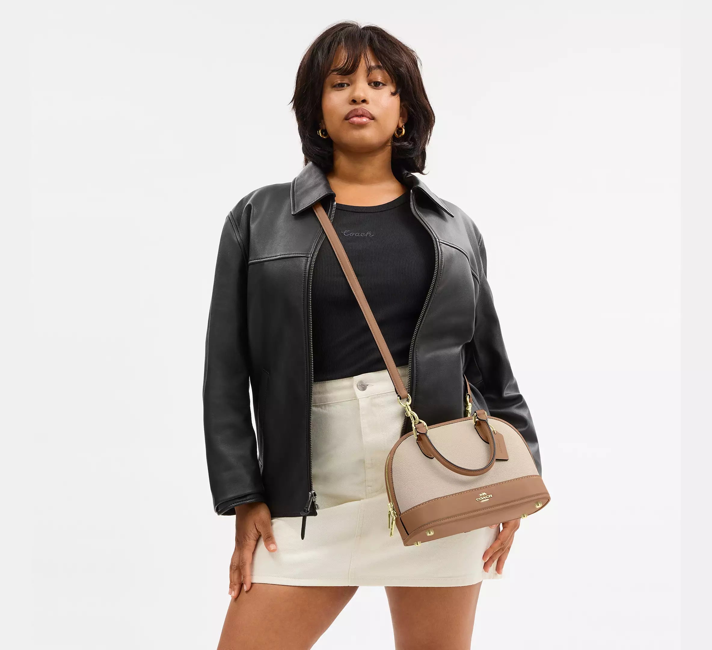 Coach Sabrina Satchel Bag in Colorblock