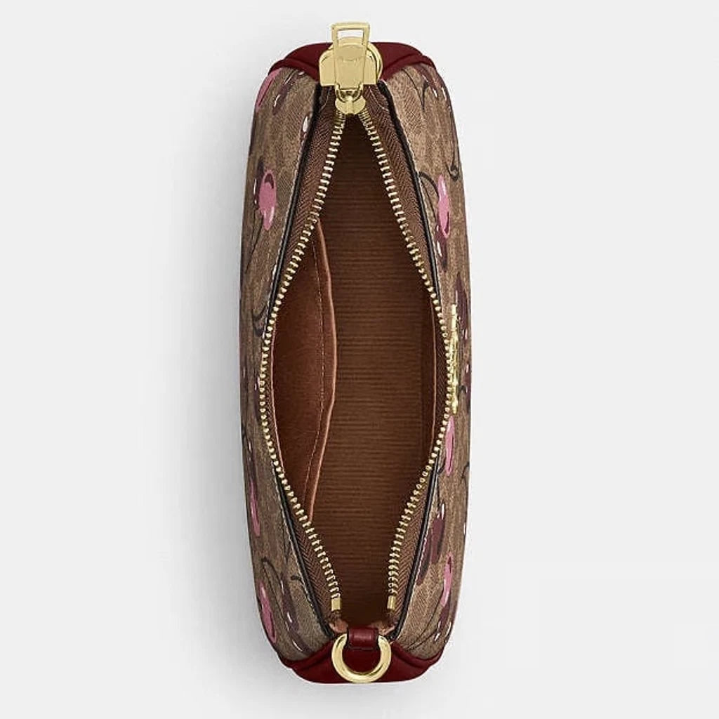 COACH Teri 2 way Cherry Print Shoulder Bag In Signature Canvas