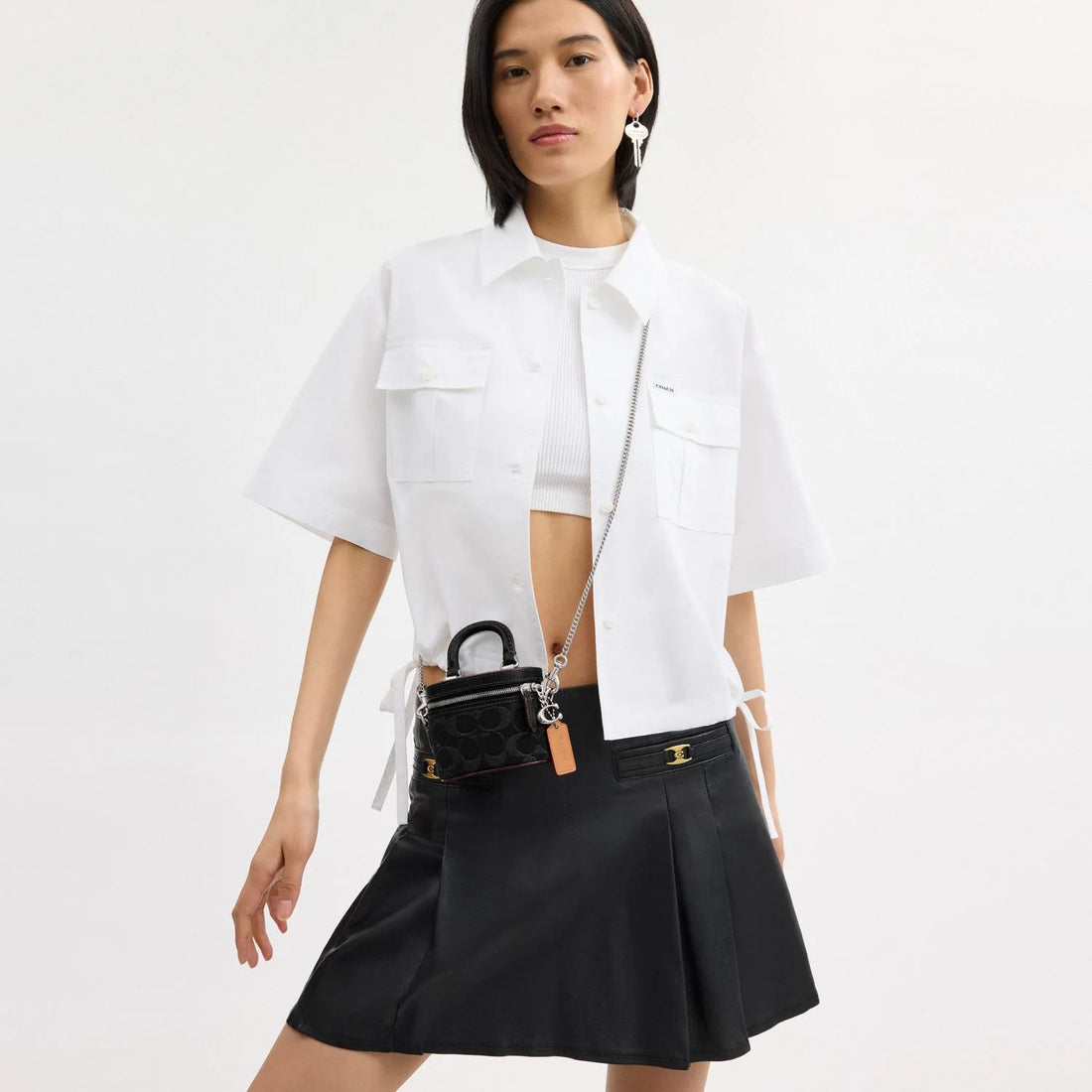 Coach Trail Crossbody 12 In Signature Denim