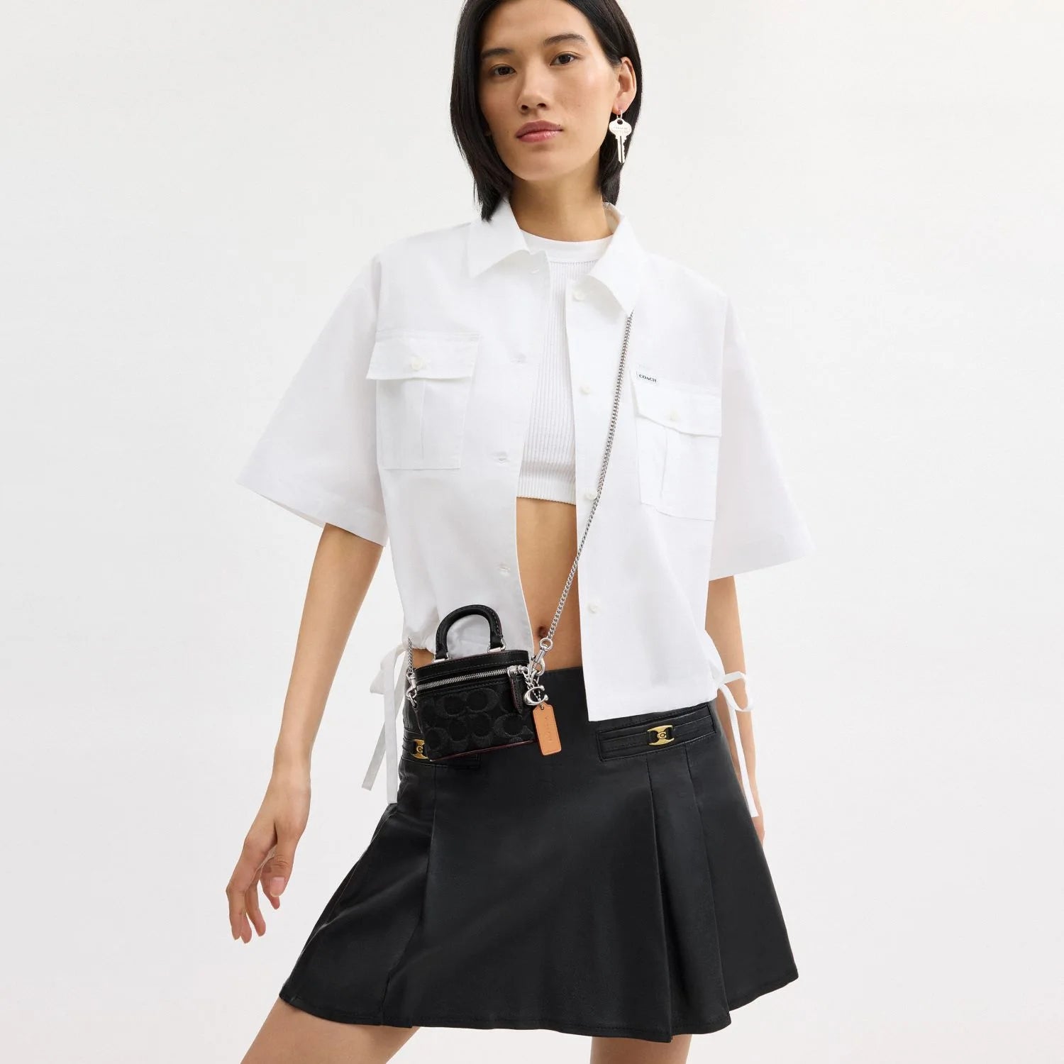 Coach Trail Crossbody 12 In Signature Denim