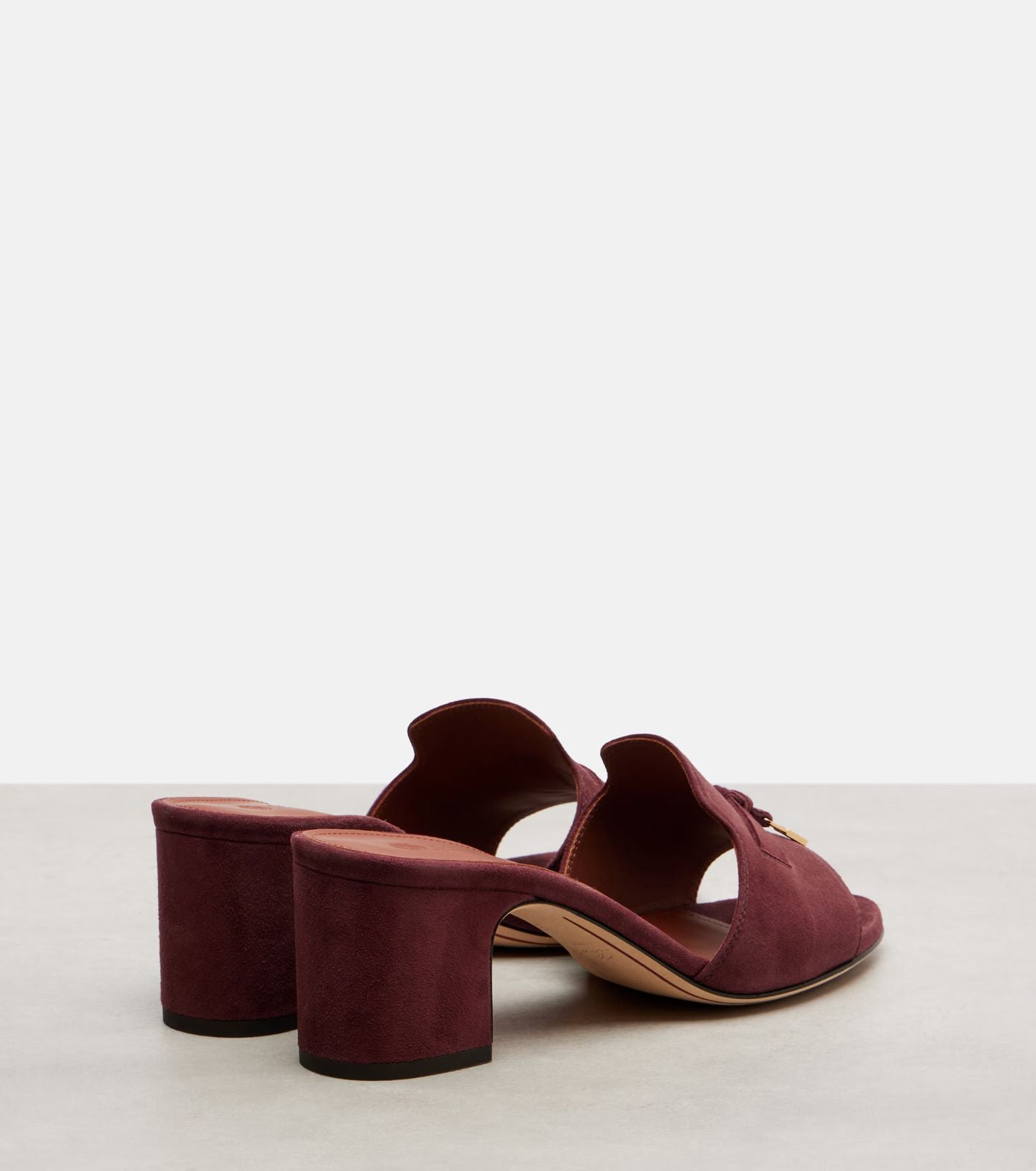 Loro Piana Summer Charms 55 suede mules