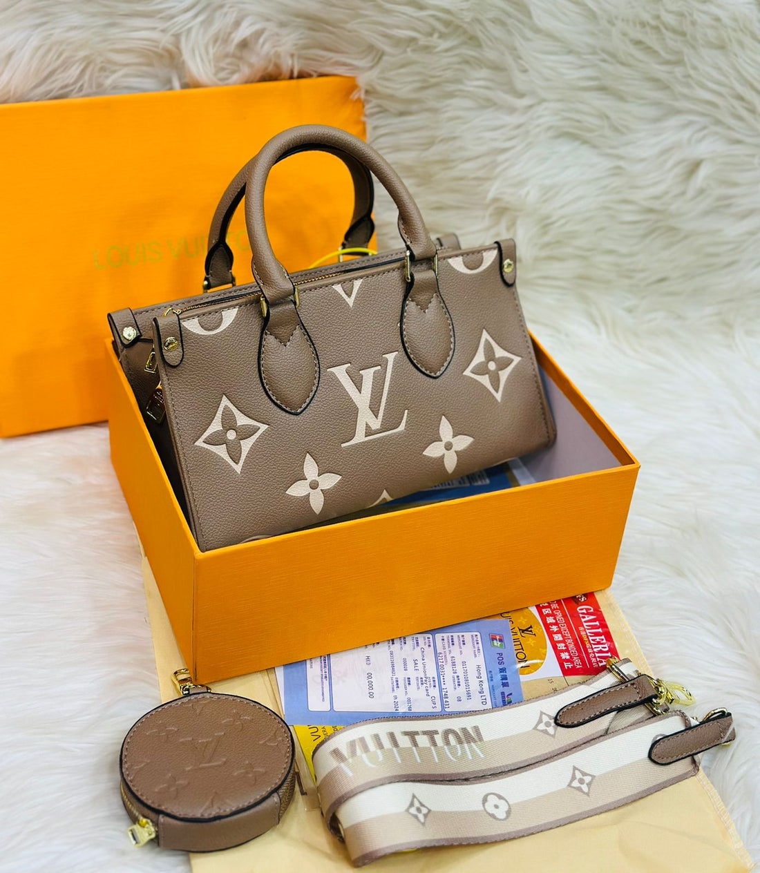 LV top handle bag