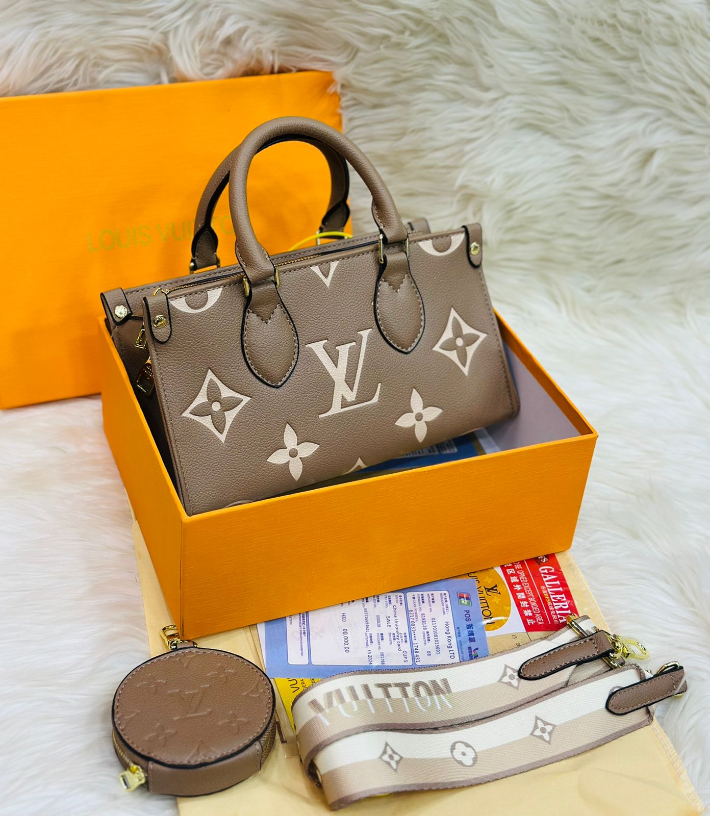 LV top handle bag