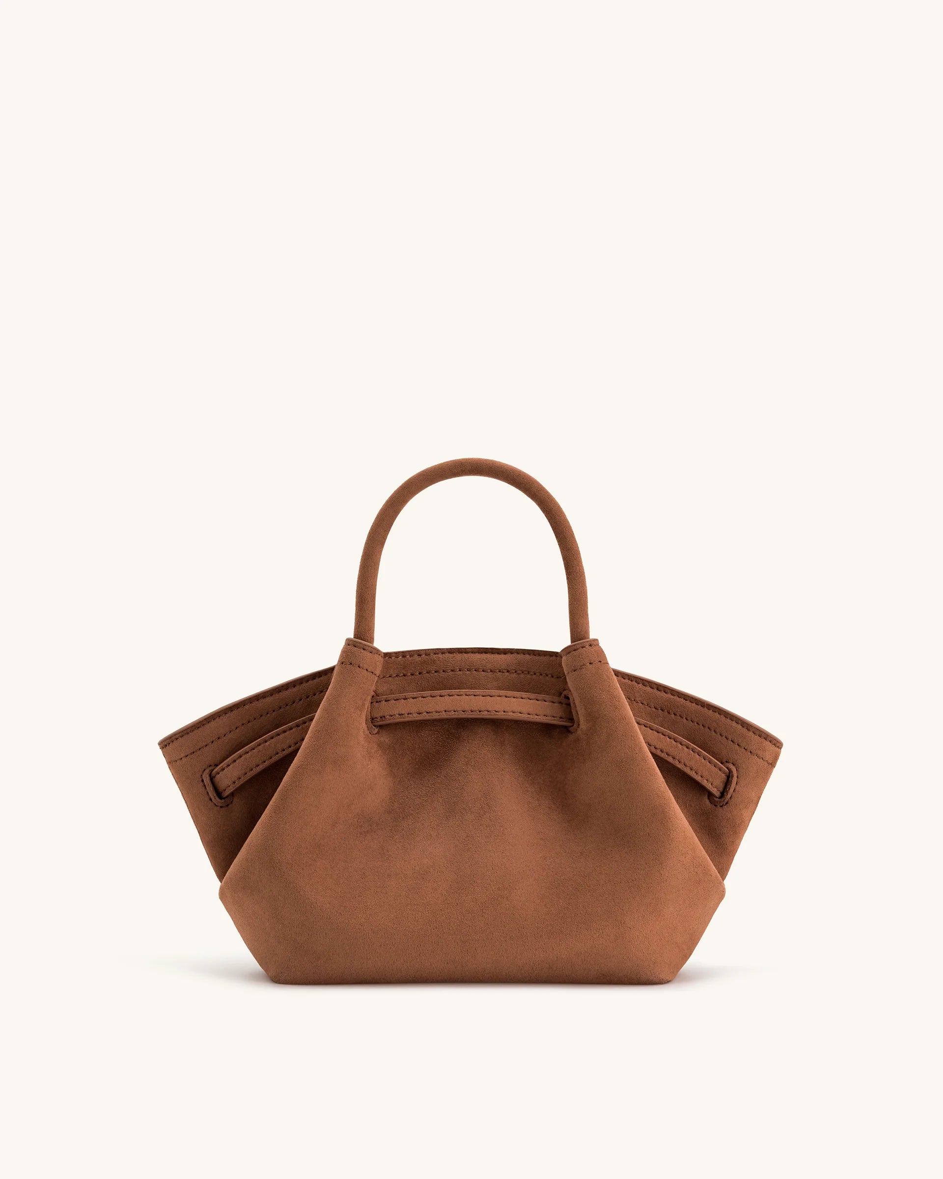 JWPEI Hana Mini Faux Suede Tote Bag - Brown