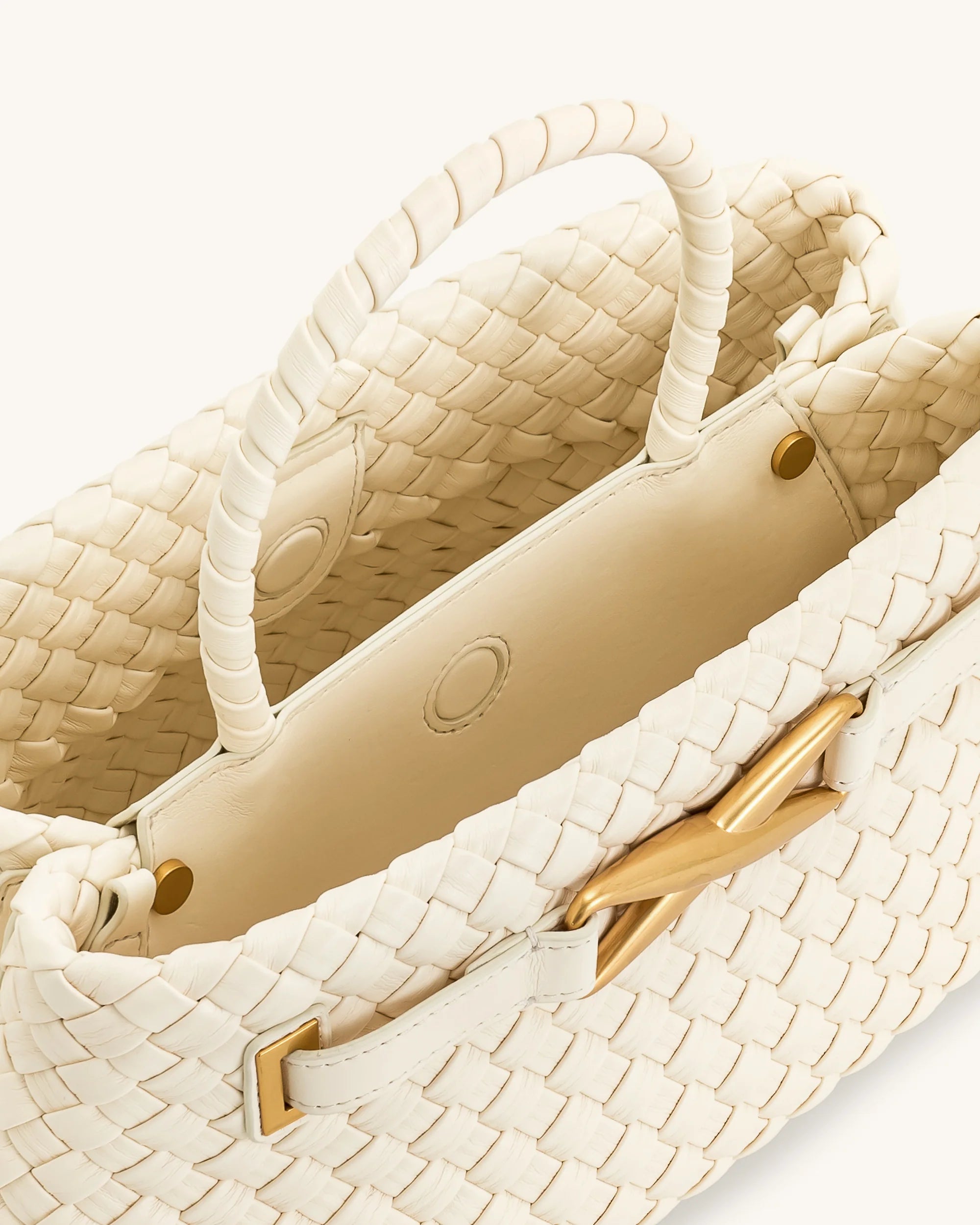 JW PEI Elora Woven Tote Bag - White