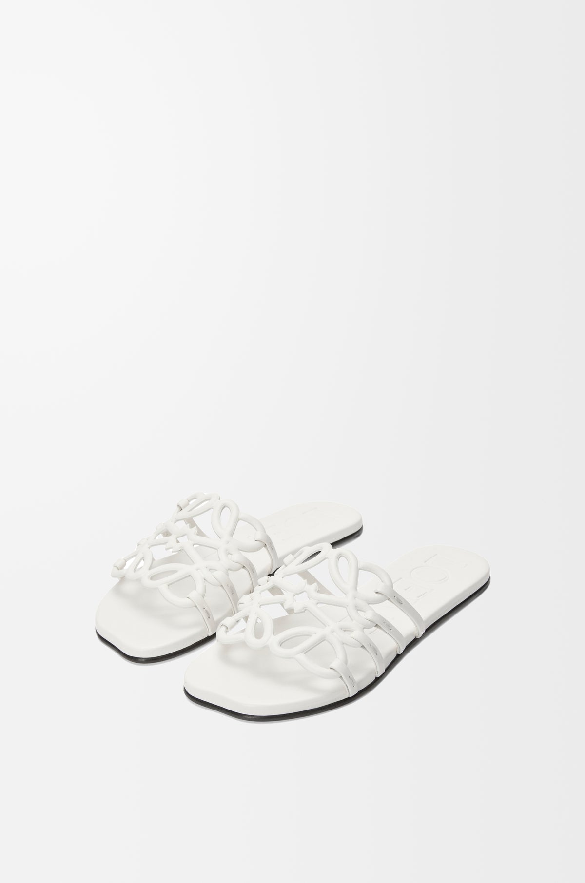 LOEWE Petal Anagram slide in soft calfskin