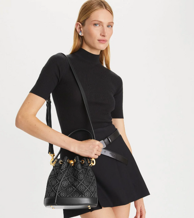 Tory Burch T Monogram Bucket Bag hover