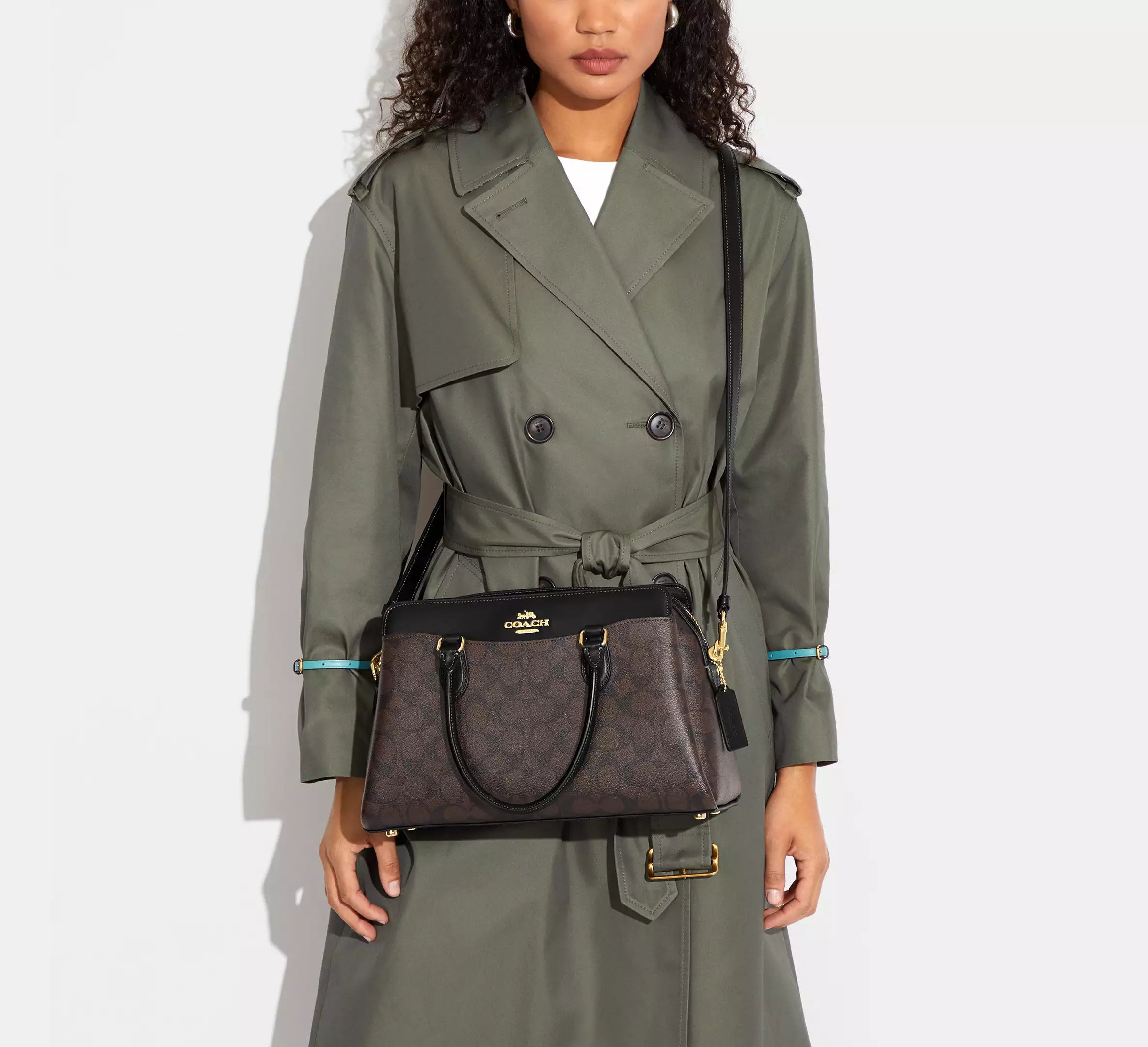 Coach Darcie Carryall Bag In Signature Canvas