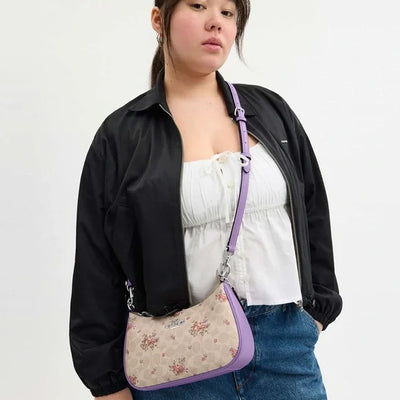 COACH Teri Shoulder Bag In Signature Canvas With Floral Print hover