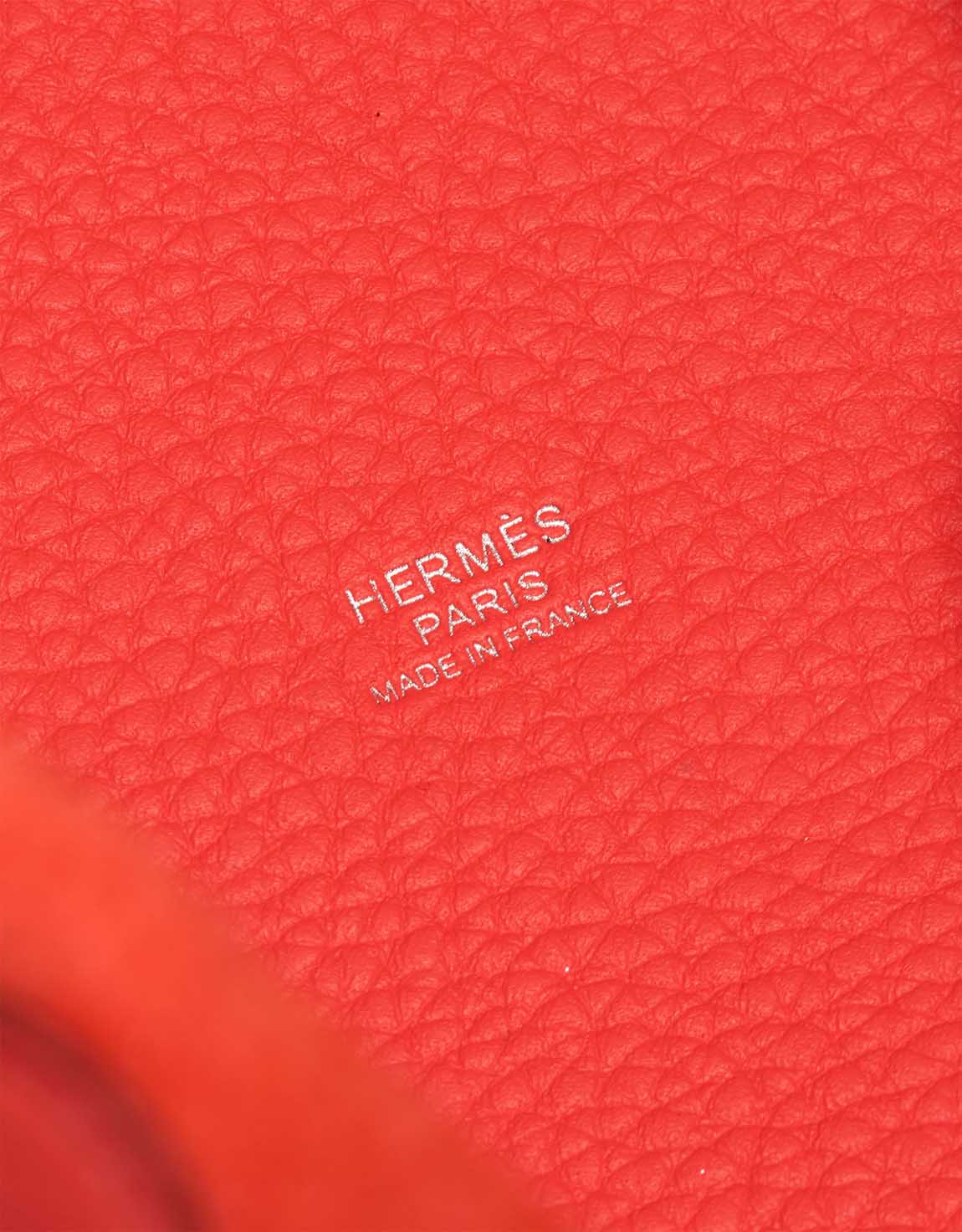Hermès Picotin 18 Taurillon Clémence Orange Field
