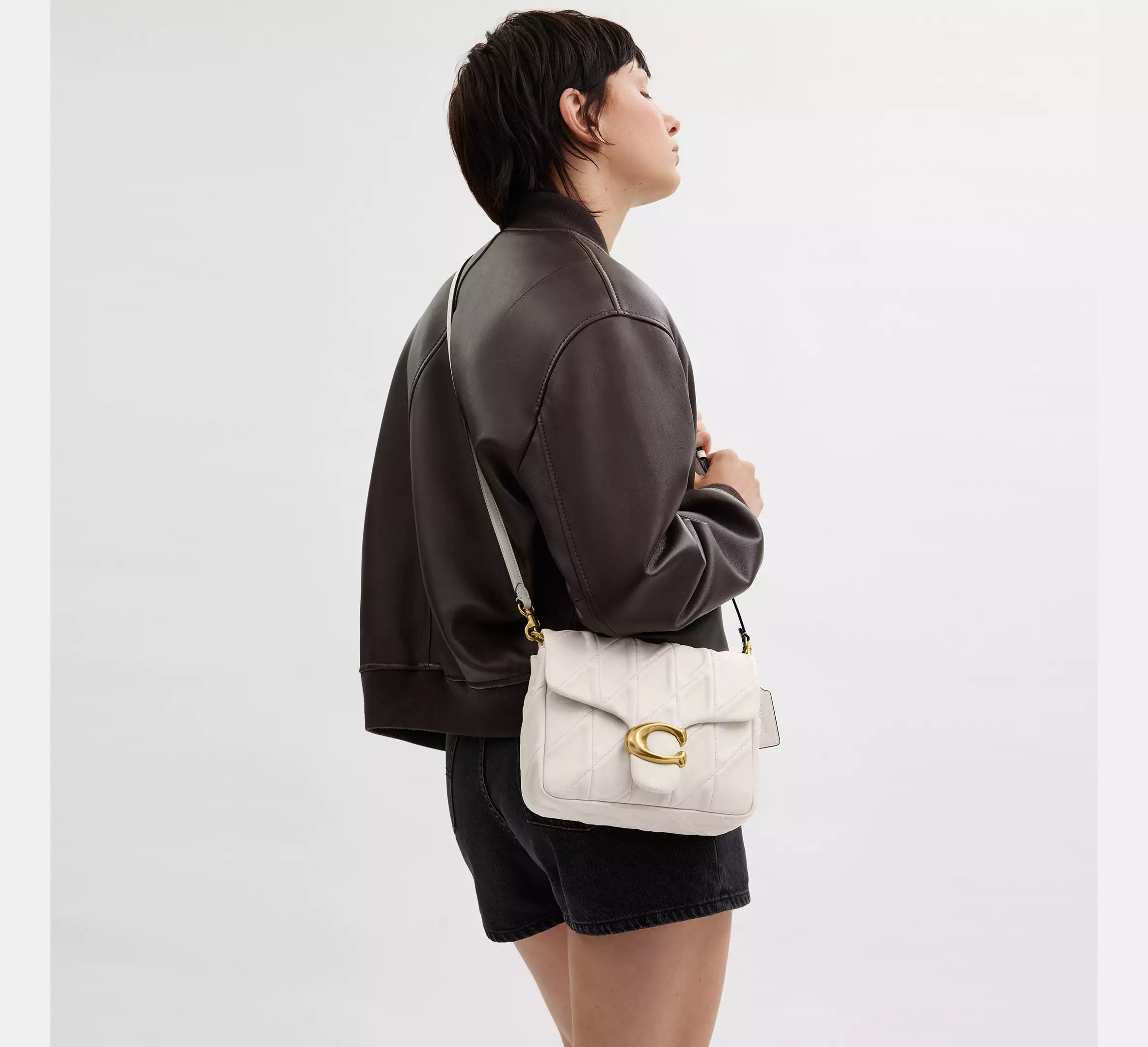 Coach Times Square Tabby Shoulder Bag With Quilting