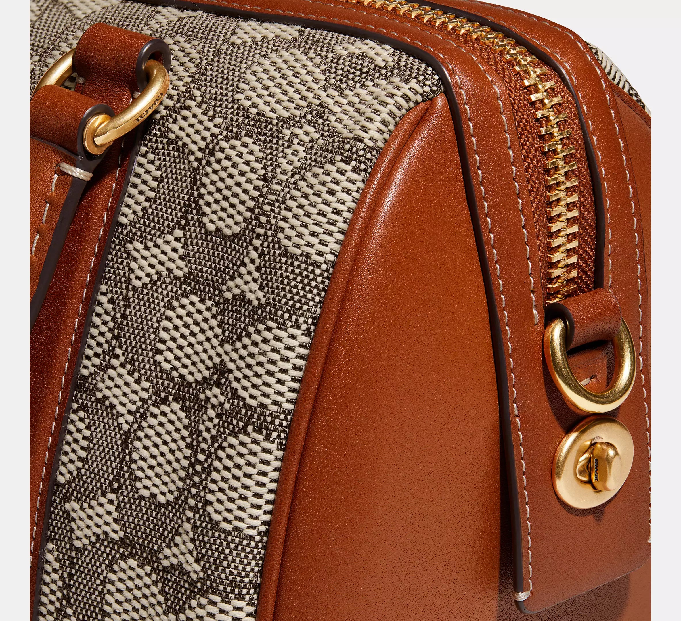 Coach Ruby Satchel 25 In Signature Textile Jacquard