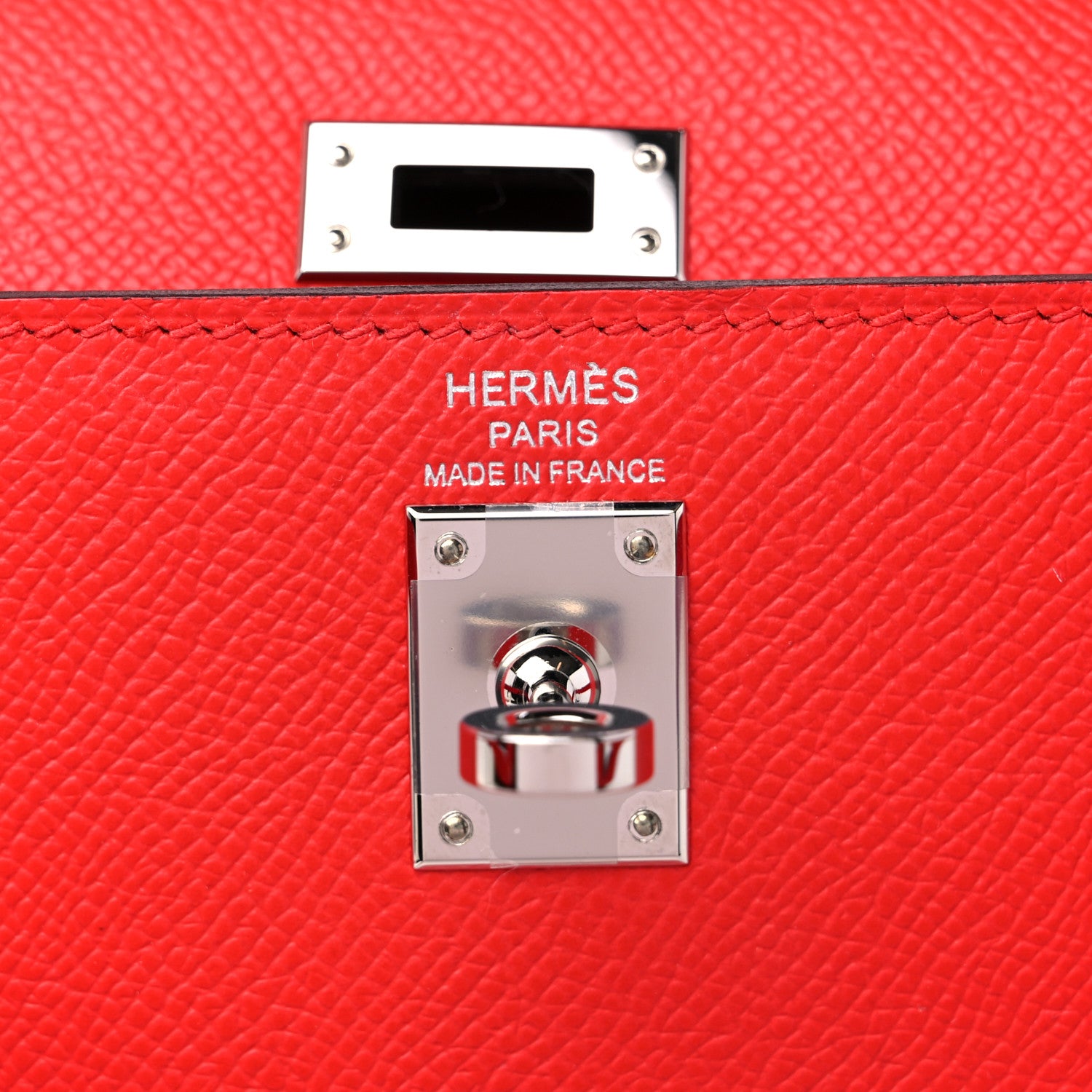 Hermès Epsom – Rouge de Cœur