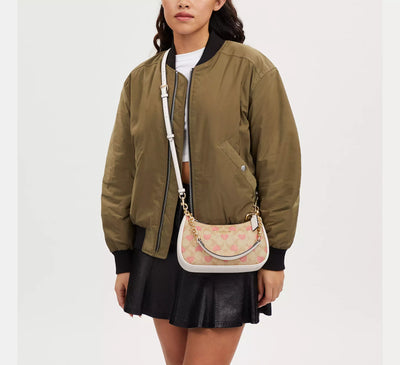 Coach Teri Shoulder Bag In Signature Canvas With Heart Print hover