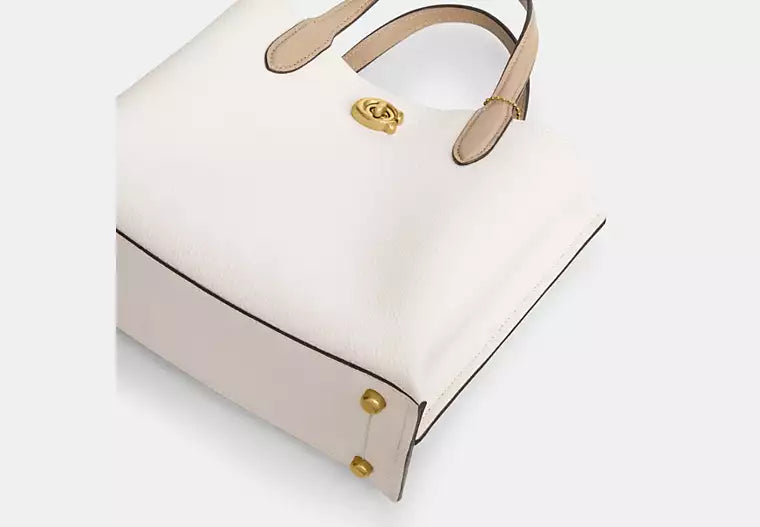 Coach - Willow White Leather Tote Bag
