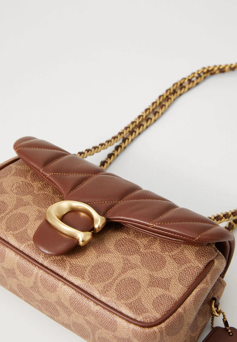 Coach Tabby Shoulder Bag 20 In Signature Canvas With Quilting