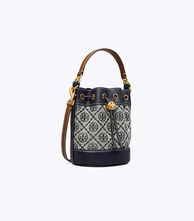 Tory Burch T Monogram Jacquard Mini Bucket Bag