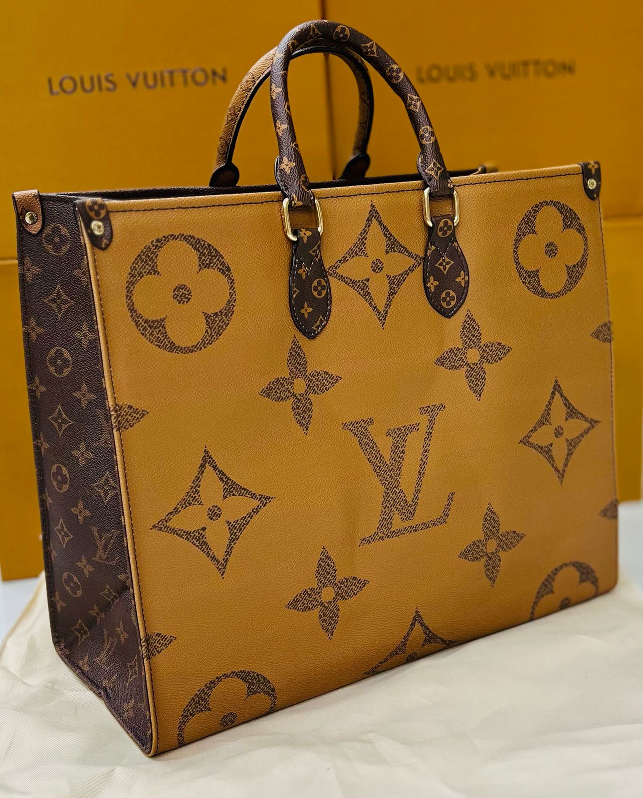 LOUIS VUITTON ON THE GO { large size }