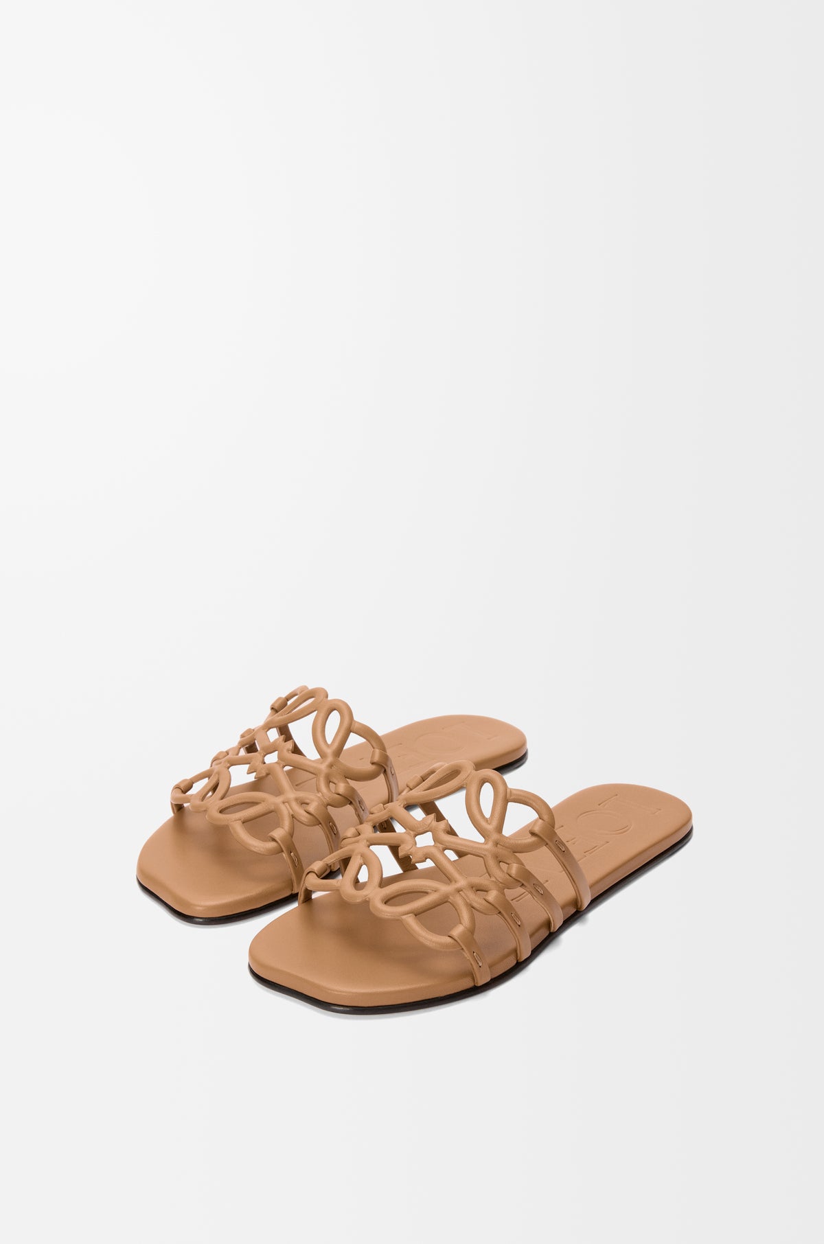 LOEWE Petal Anagram slide in soft calfskin