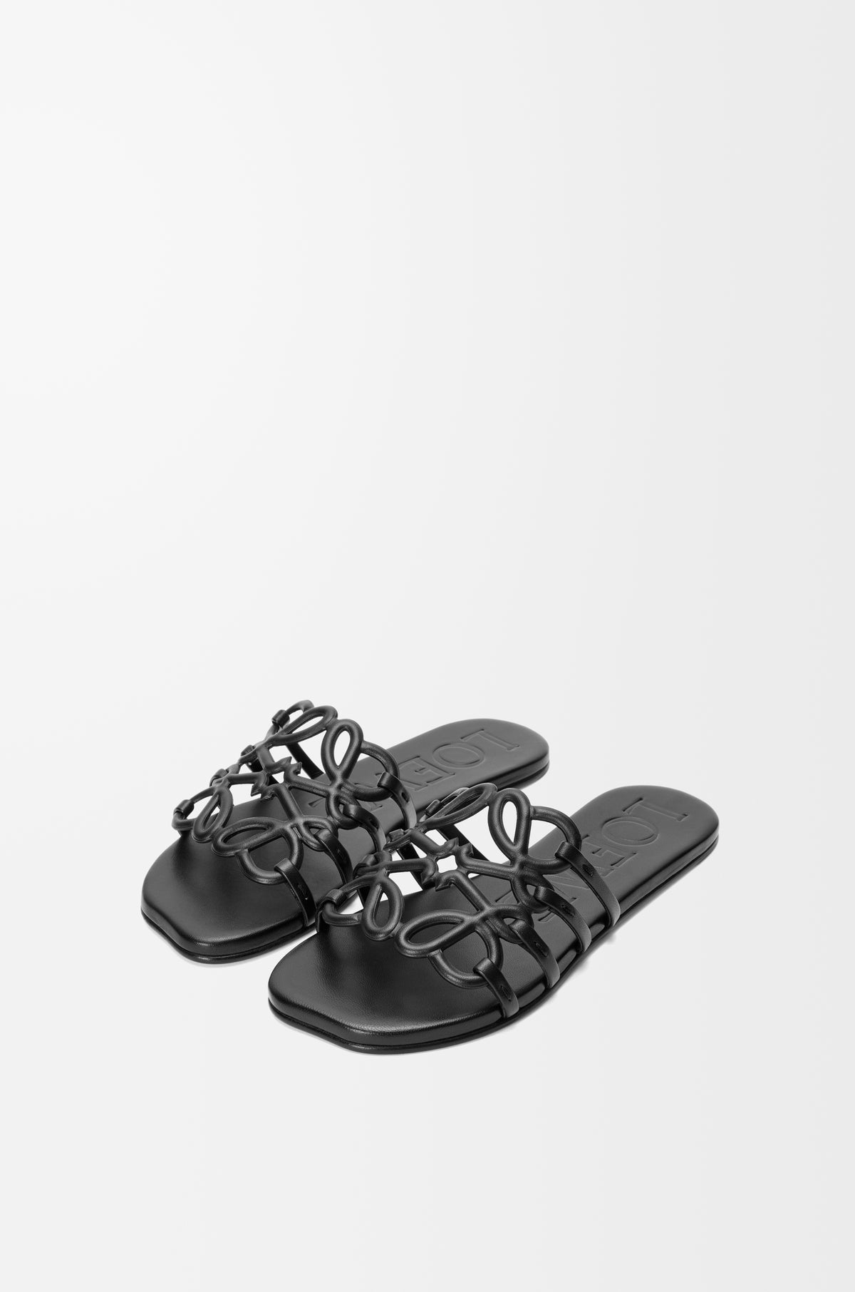 LOEWE Petal Anagram slide in soft calfskin