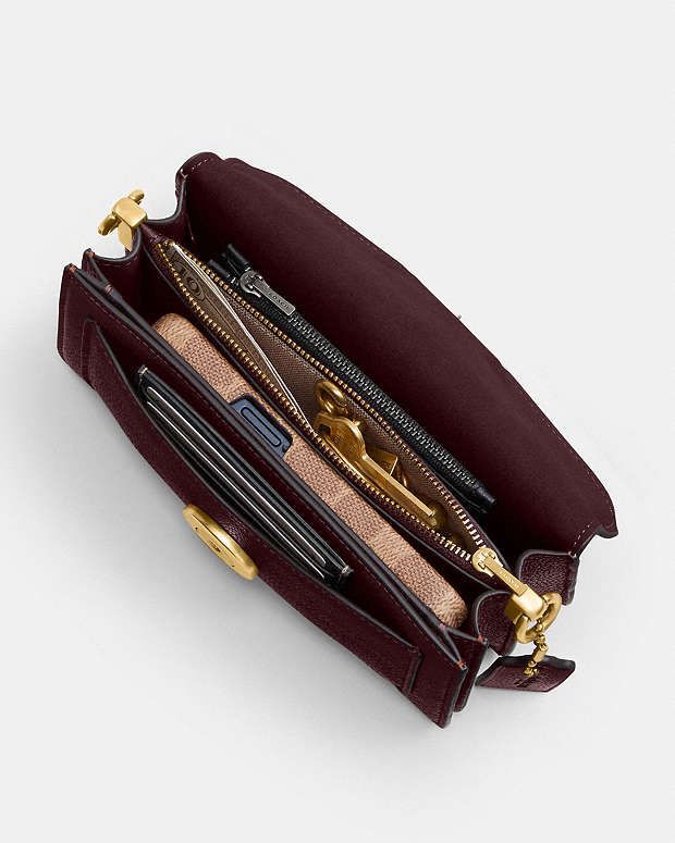 Coach Tabby Shoulder Bag  BURGUNDY