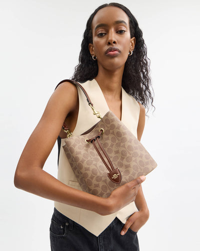 Coach Rowan Bucket Bag In Signature Canvas hover