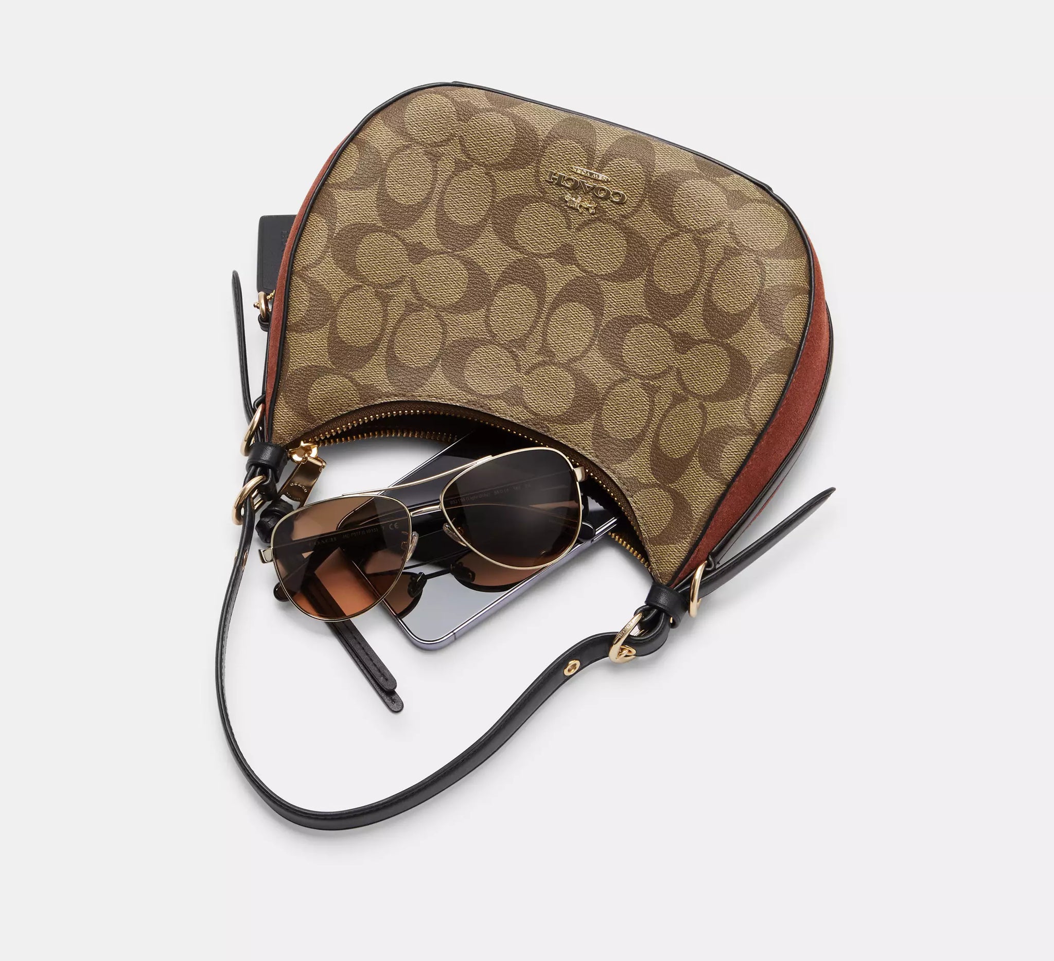 Coach Kleo Hobo In Signature Canvas