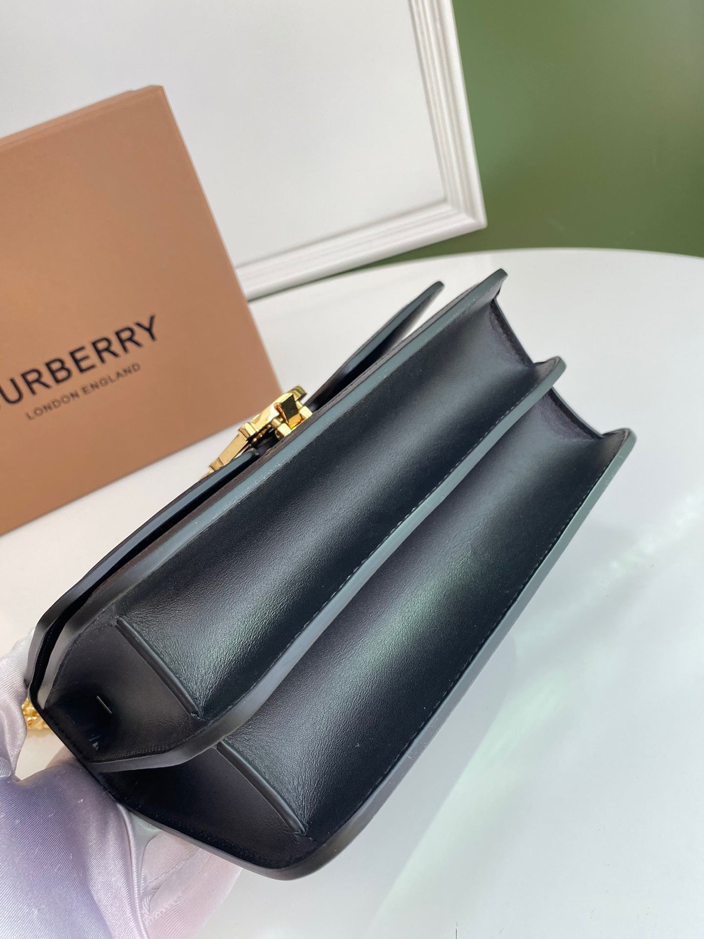 Burberry Mini TB Quilted Crossbody Bag