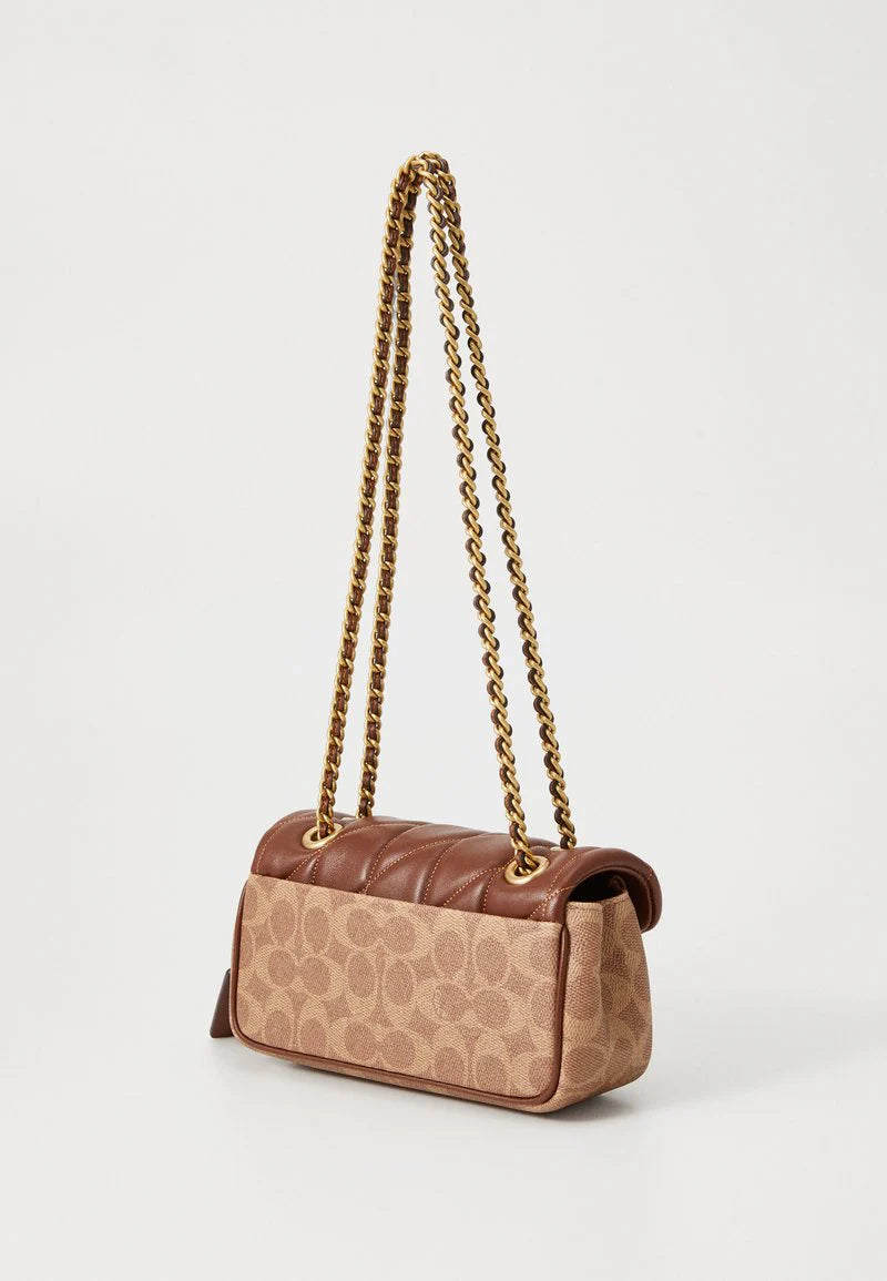 Coach Tabby Shoulder Bag 20 In Signature Canvas With Quilting