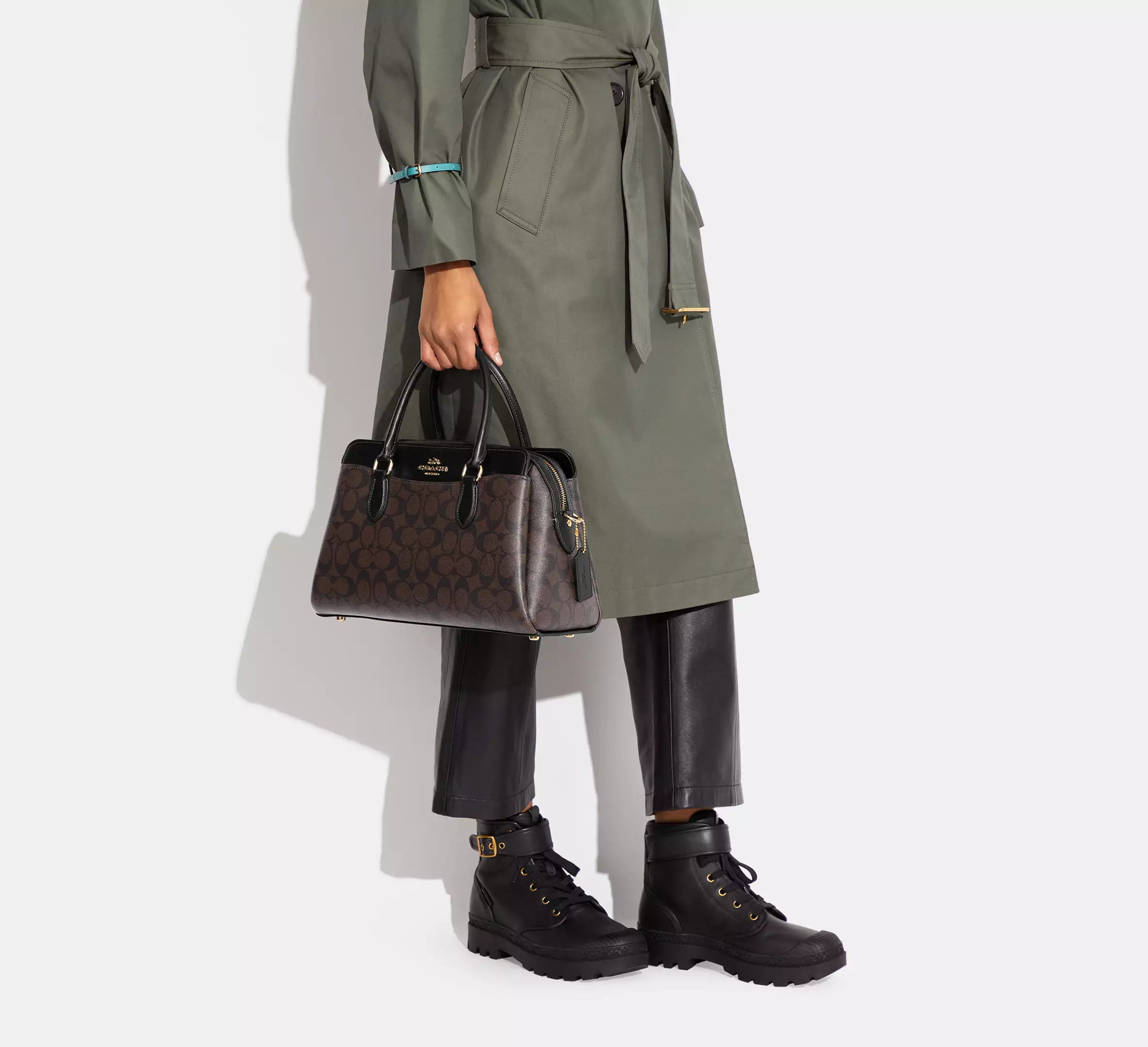 Coach Darcie Carryall Bag In Signature Canvas