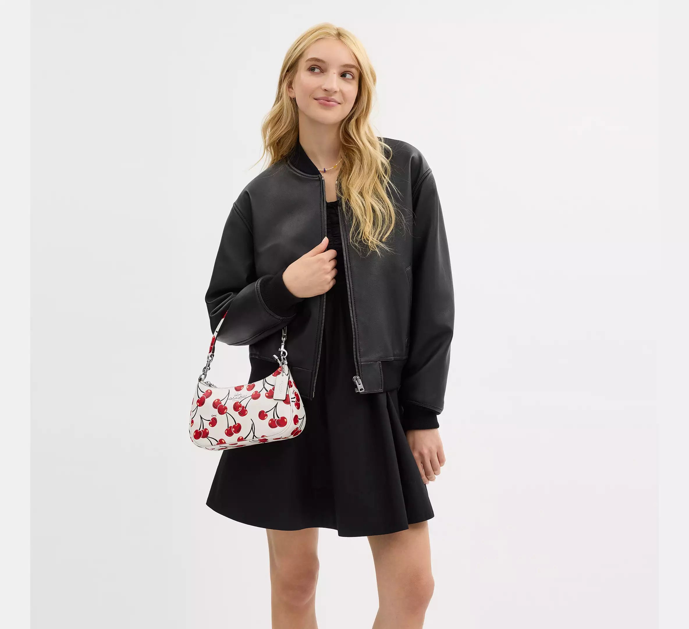 COACH Teri Shoulder Bag With Cherry Print