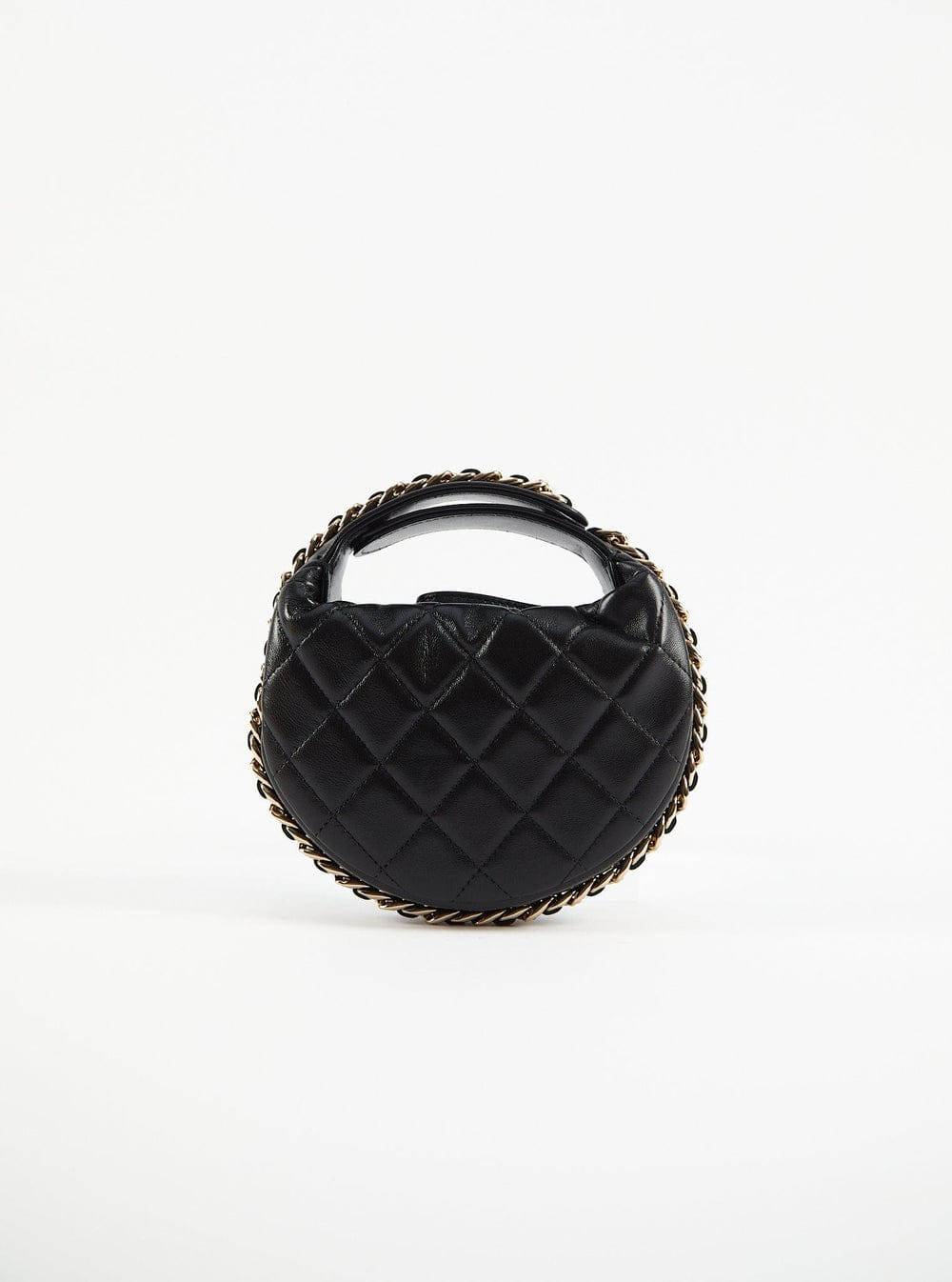 Chanel Women CC Small Flap Hobo Bag Grained Calfskin