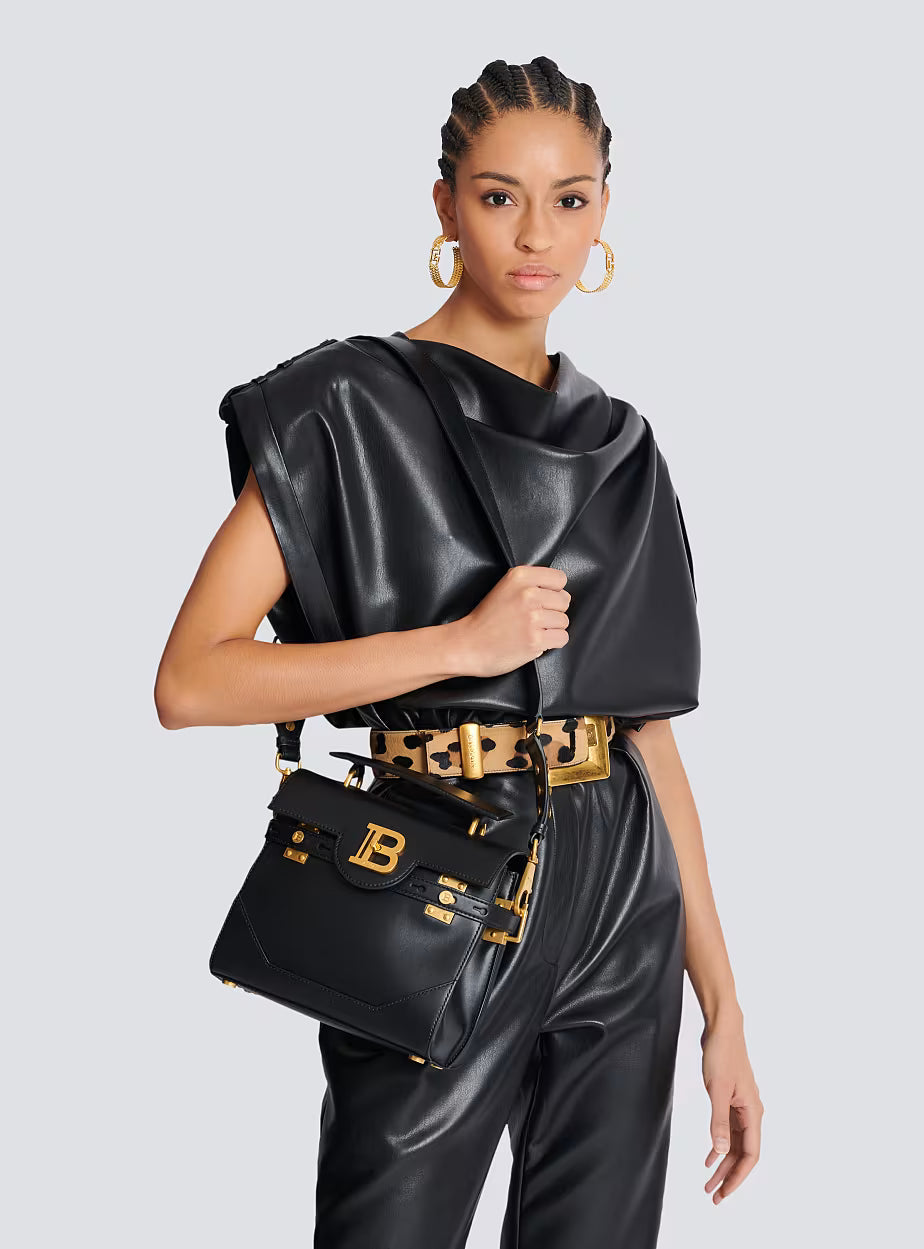 Balmain Smooth leather B-Buzz 23 bag
