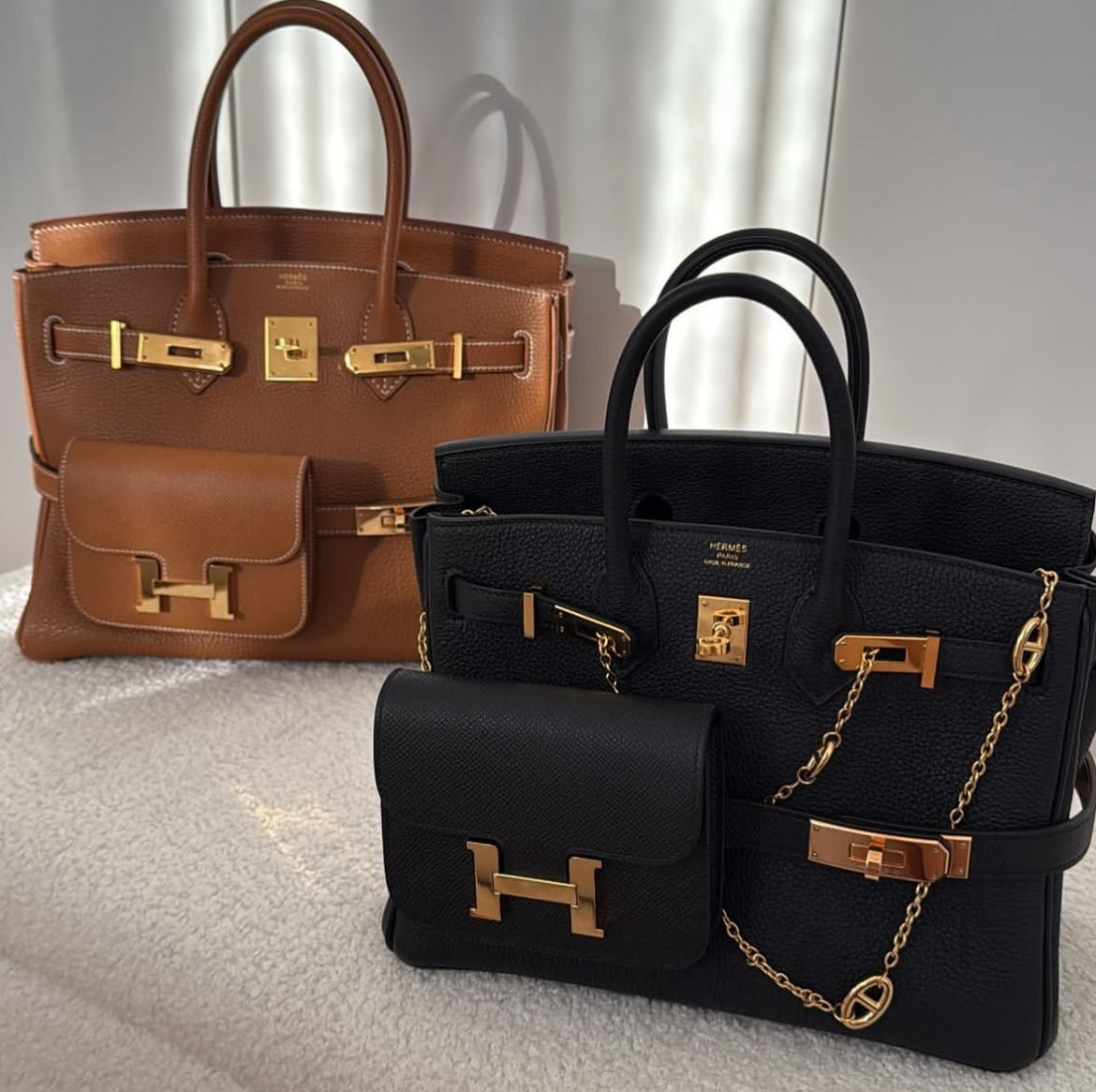 Hermès Birkin Bag – Black / Beige / Brown