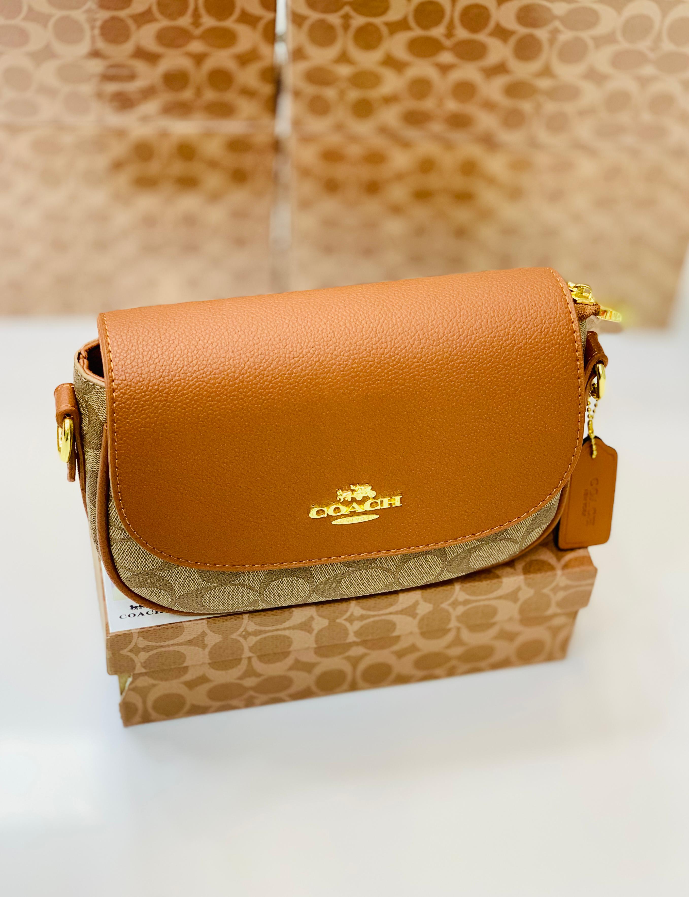 Coach Macie Saddle Bag In Blocked Signature