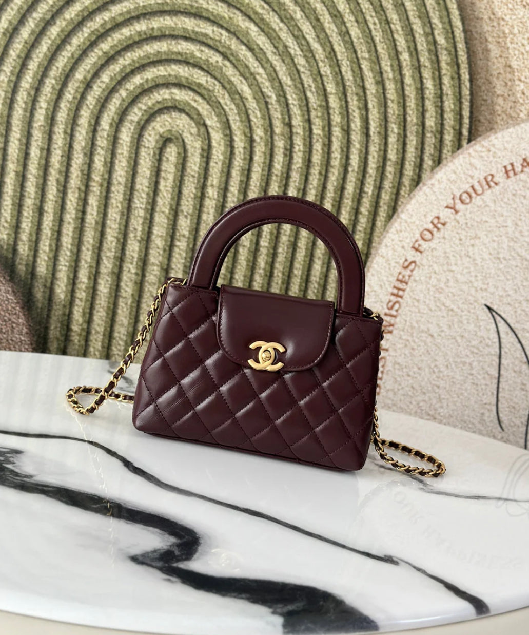 CHENNEL RED WINE CROSSBODY