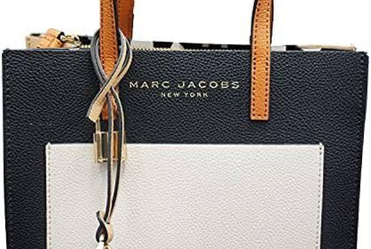 Marc Jacobs Mini Grind Handbag for Women (Black+White)