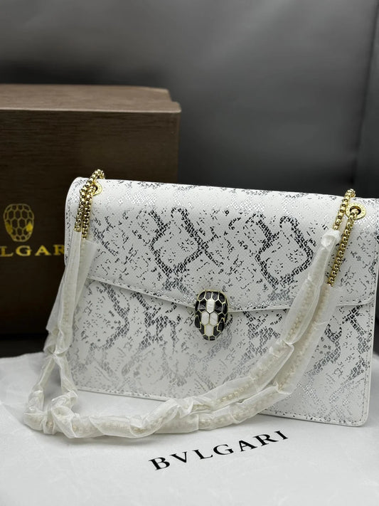 Bvlgari Women Bag (White/Silver)