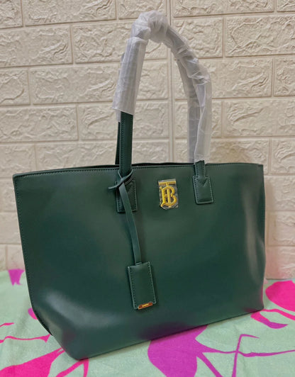 Burberry Women Tote Bag (Green)