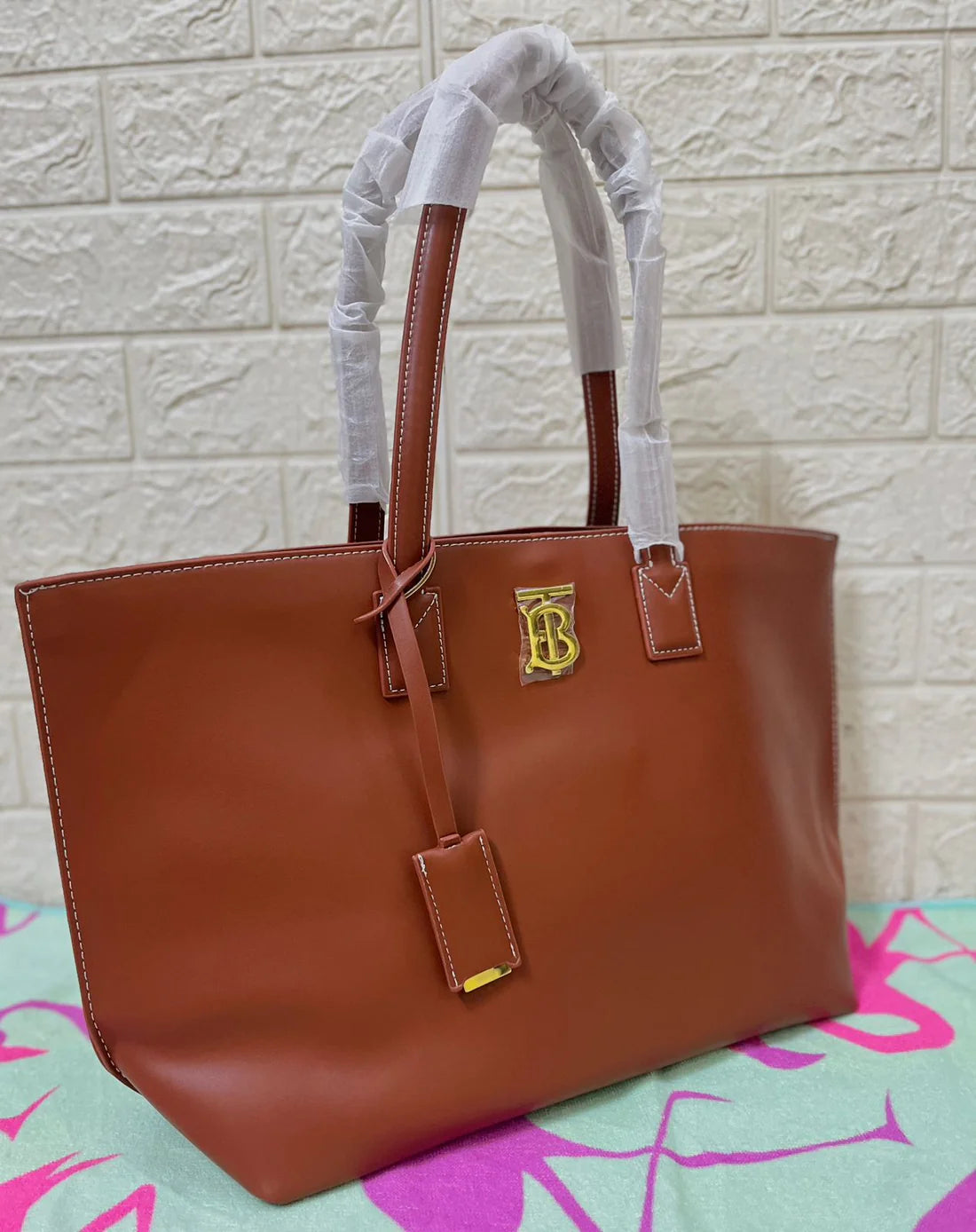 Burberry Women Tote Bag (Brown 1)