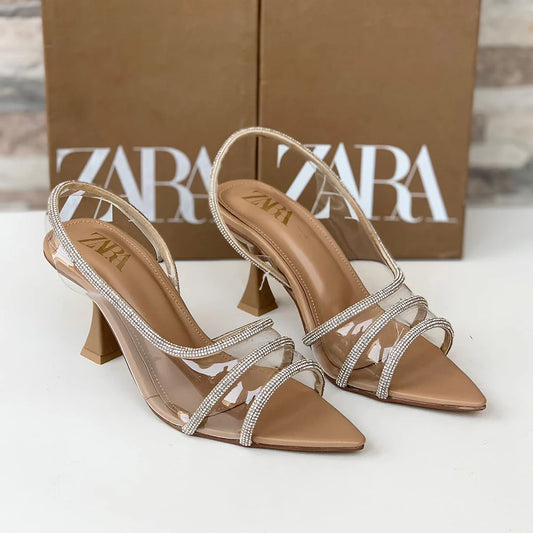 Zara Heels Women’s Footwear (brown)