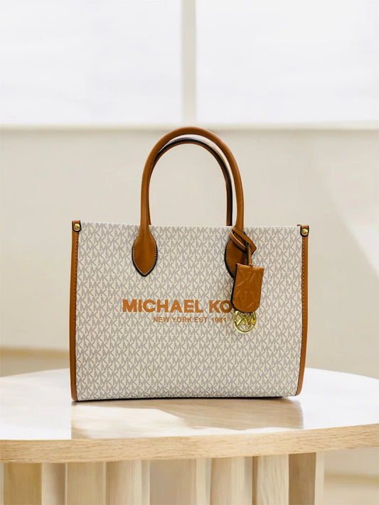 Michael Kors Handbag (Beige+Brown)